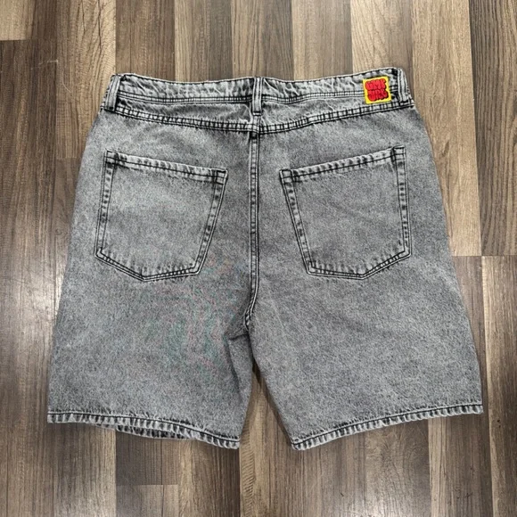 Empyre Gray and Black Denim Shorts - Picture 2 of 5